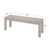 48" Wide Contemporary Bench Espresso Brown - Buylateral: Rubberwood, Entryway, Unupholstered - 4 of 4