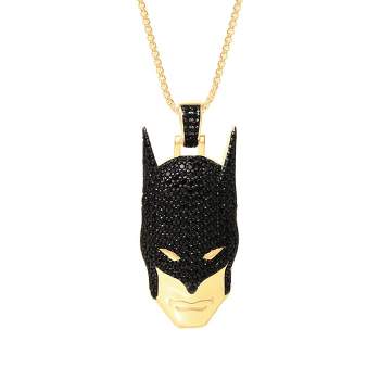 Justice League Mens Batman Pendant Necklace, 24"
