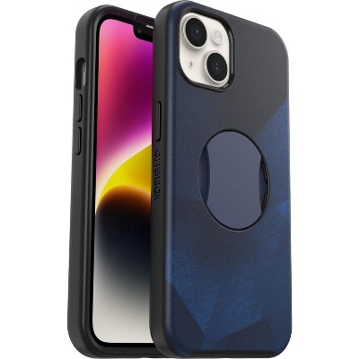 OtterBox OtterGrip SYMMETRY SERIES case w/MagSafe for Phone 14 - Blue Storm (77-89876)