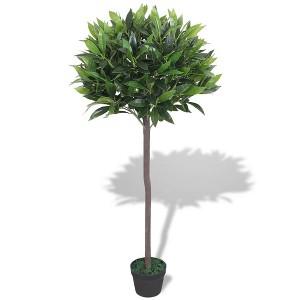 Aghana Digitals 49.2in Indoor Artificial Bay Tree with Realistic Foliage, UV-Resistant Plastic, No - 1 of 2