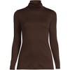 Lands' End Women's Supima Cotton Fitted Long Sleeve Turtleneck - 3 of 3