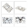 Unique Bargains Women's Rhinestone Shoe Buckle 2.36"x1.57" Silver Tone 2 Pcs - 4 of 4