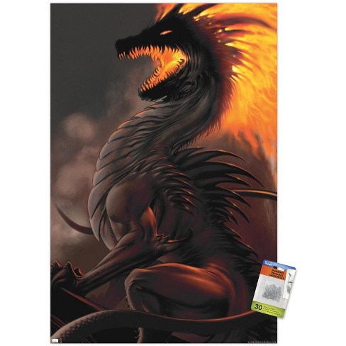 Trends International La Williams - Belial Dragon Unframed Wall