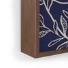 Alisa Galitsyna Navy Blue Patterned Leaves Framed Mini Print - Society6 - 3 of 3