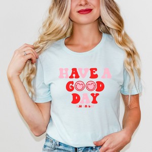 Simply Sage Market S.W.Smiley Have a Good Day Smiley Face Short Sleeve Tee - 1 of 4