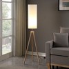 58.5" Lauren Modern Natural Tripod Floor Lamp for Living Room Bedroom Office House Home - 4 of 4