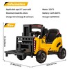 12V Kids Ride On Forklift Truck with Remote Control - Liftable Forks & Pallet Included - Educational Construction Vehicle Toy - 3 of 4