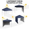 10 x 10 Camping Tent, Portable Canopy Tent, Pop Up Beach Tent 2 Sidewalls Vented Roof, Instant Canopy Tent Carry Bag Sandbag for Camping Picnic Party - 3 of 4