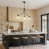 LNC Pulpmille 3-Light 42.1" Modern Linear Oversized Kitchen Island Pendant Lights, Black with Clear Cone Glass Shades - 4 of 4