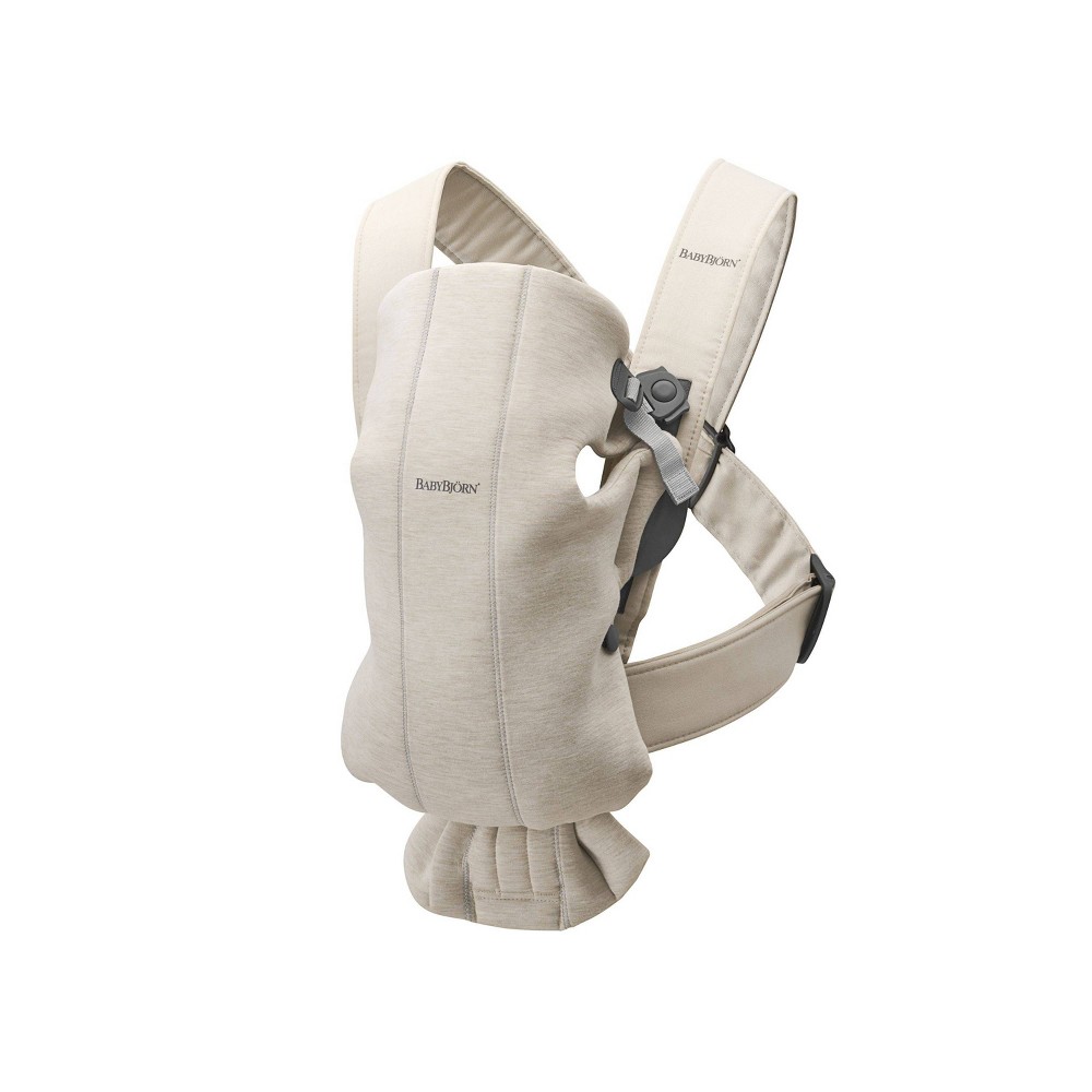 Photos - Baby Carrier Baby Bjorn BabyBjorn  Mini Jersey - Light Beige 