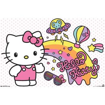 Trends International Hello Kitty And Friends - Hello Kitty Close-up  Unframed Wall Poster Prints : Target