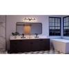 Urban Ambiance Luxury Coastal Bath Light 8.25''H x 33''W,  Midnight Black Finish,  Kempsey Collection, UHP4077 - 2 of 4