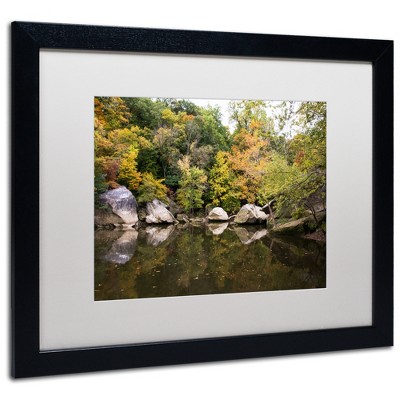 Trademark Fine Art -Kurt Shaffer 'Graffiti Fall' Matted Framed Art