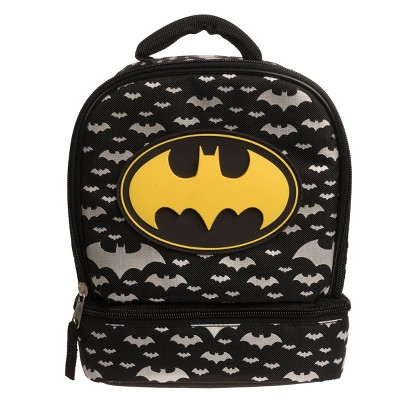 NEW Justice League Batman Dc Comics Boys Insulated Lunch Tote Box Kit 