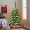 SEVOBAL Artificial Trees 6-Foot Christmas Tree with Realistic Layered Look and Wooden Base for Home Decor, Green, 39"*43"*72" - 2 of 4