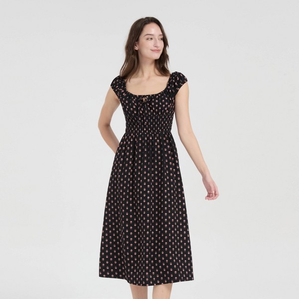 Vestido midi boho de manga corta para mujer - Universal Thread™ 3