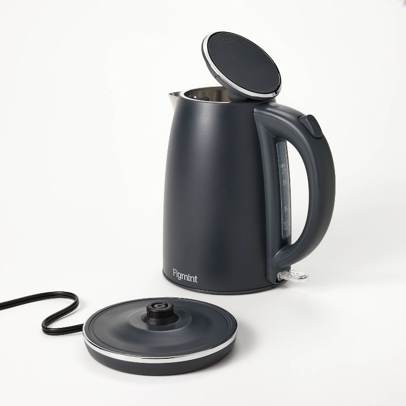 1.7 L Electric Kettle with Thin Chrome Trim Band - Painted Stainless Steel - Figmint&#8482;, 4 of 12