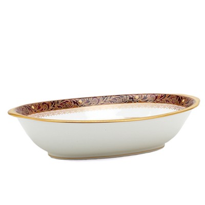 Noritake Xavier Gold Oval Vegetable Bowl