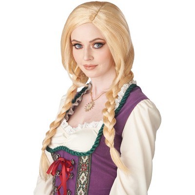 blonde wig with braids