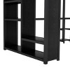 TopComfy Beds Queen Size Loft Bed Frame with Built In Wardrobe Desk and Storage Shelves Bedroom Furniture for Bedroom, Black, 63.78"*68.5"*163.58" - 3 of 4