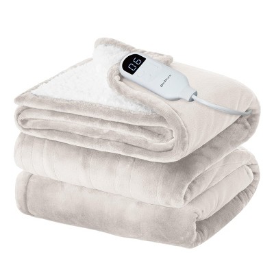 Bedsure | Electric Heated Blanket Soft & Washable Solid Flanne