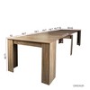 NicBex Dining Table for 6 Morden Extendable Dining Room Table - image 3 of 4