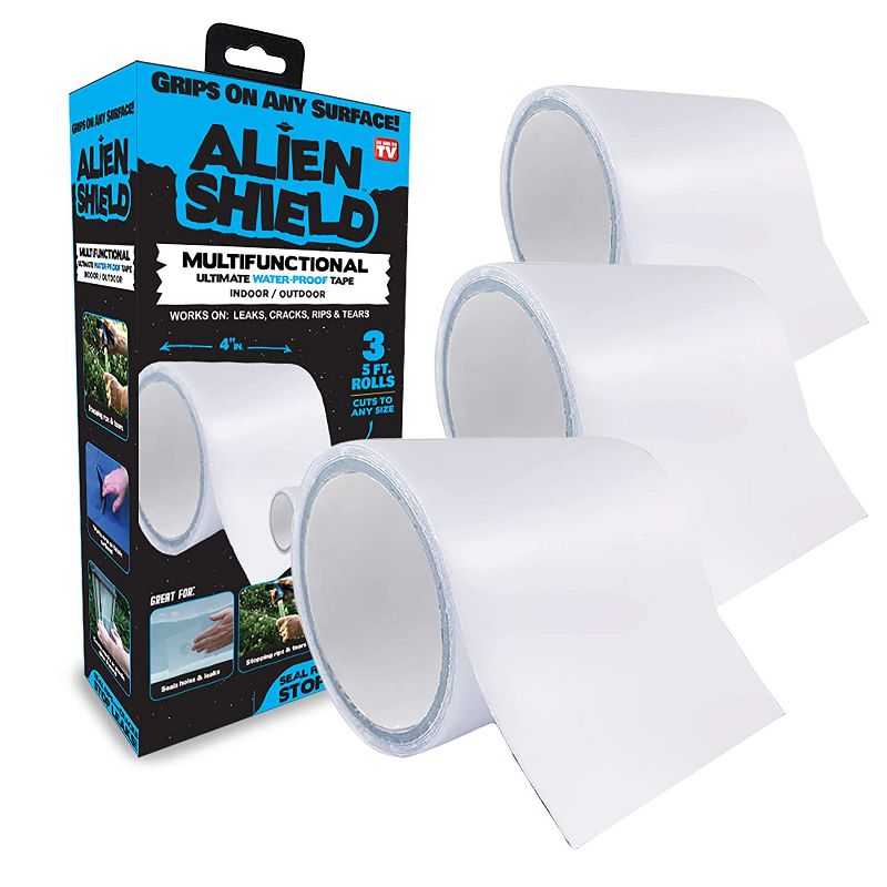 Alien Shield Transparent Adhesive Waterproof Sealing Repair Tape - 3 Pack, 1 of 6