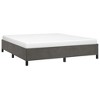 Bed Frame Dark grey Velvet (100% polyester), plywood, engineered wood - 4 of 4