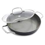 GreenPan Chatham Hard Anodized Healthy Ceramic Nonstick 11" Everyday Frying Pan with 2 Handles and Lid - Gray