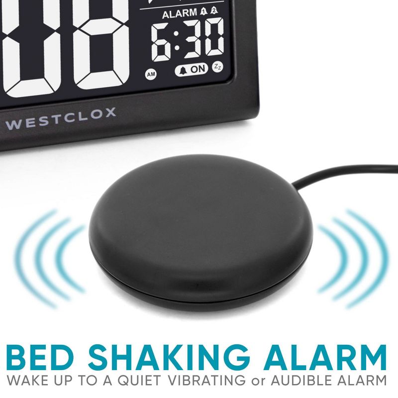 Vibrating Bed Shaker Digital Alarm Clock - Westclox, 2 of 6