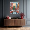 Amanti Art Snowfall in Amsterdam by Caroline Bonne Muller Canvas Wall Art Print Framed - 4 of 4