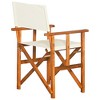 vidaXL Foldable Director's Chair - Solid Acacia Wood, Weather-Resistant, Polyester Seat, Backrest, - 4 of 4
