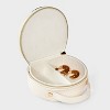 Faux Leather Initial Travel Jewelry Organizer - A New Day™ - 2 of 2