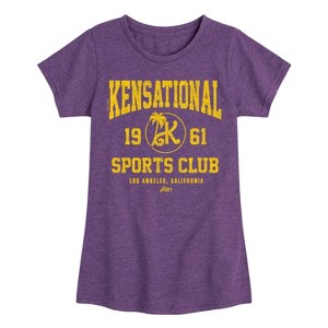 Girls' - Barbie - Kensational Sports Club Fitted Short Sleeve Graphic T-Shirt - 1 of 4
