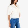 Anna-Kaci Women's Embroidered Blouse With V-Neck And Eyelet Detailing - 2 of 4