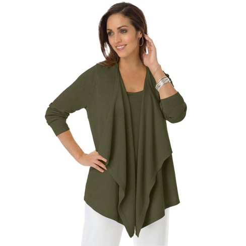 Plus size flyaway cardigan best sale