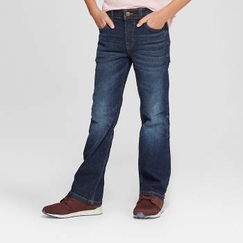 Boys' Stretch Straight Fit Jeans - Cat & Jack™ Blue 14 : Target
