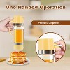 Glass Honey Dispenser No-Drip with Handle - 12 oz Maple Syrup Jar for Coffee, Pancakes & Waffles - 4 of 4