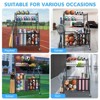 ORRD Garage Sports Equipment Organizer, Ball Storage Rack & Rolling Cart with Wheels, Indoor/Outdoor - 3 of 4