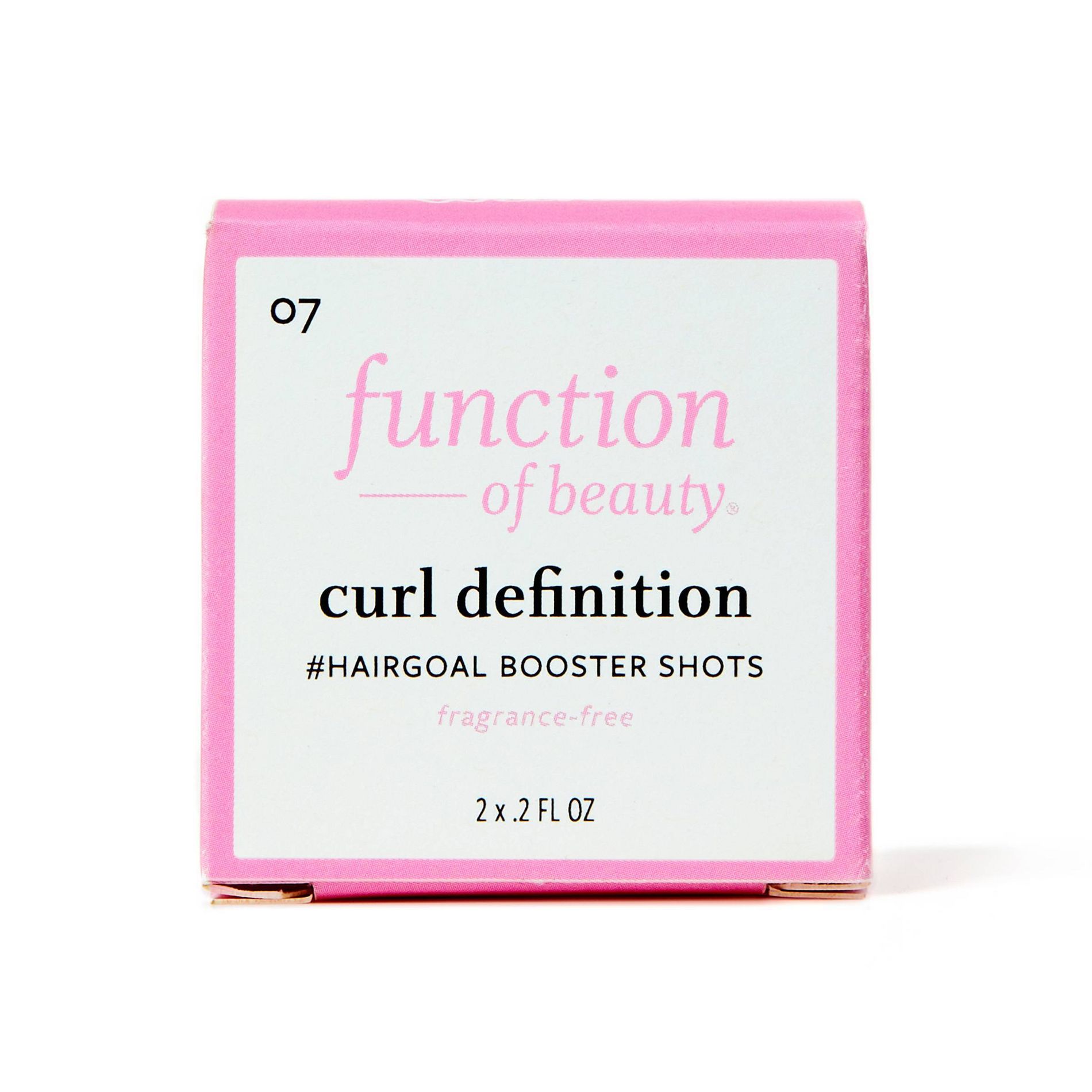 Function of Beauty Curl Definition #HairGoal Add-In Booster Treatment Shots with Flaxseed Oil - 2pk/0.2 fl oz
