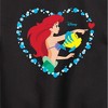 Boys' - Disney - Ariel Heart Graphic Long Sleeve Fleece Sweatshirt - 2 of 4