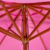 Northlight Outdoor Patio Market Umbrella with Wooden Pole - 8.5' - Pink - 4 of 4