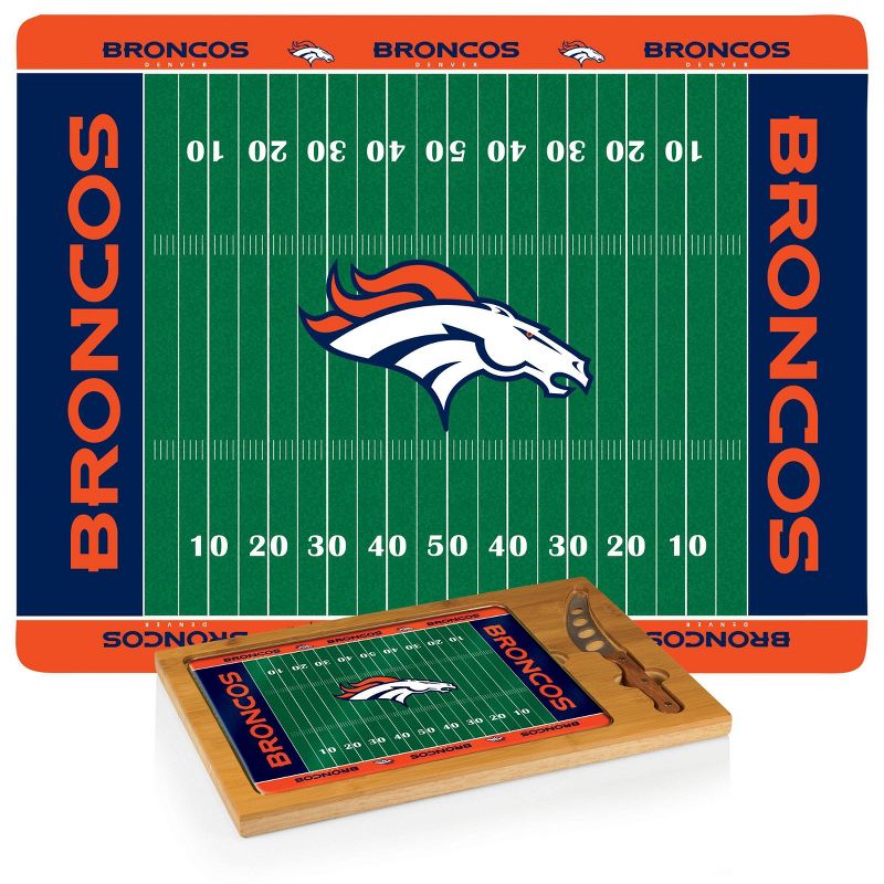 Picnic Time NFL Team Icon Cutting Board Tray and Knife Set, 3 of 4