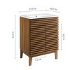 Modway Render Bathroom Vanity – Mid-Century Modern Wall-Mount MDF Vanity Cabinet (Sink Basin Not Included) - 3 of 4