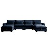 157.5" Corduroy Cloud U-Shaped Modular Sectional Sofa with Deep Seat & 2 Storage Ottomans - 4 of 4