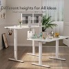 Standing Desk Modern with Electric Height Adjustment and Tempered Glass Top for Home Office 48in Wide-3irtyhousy - 2 of 4