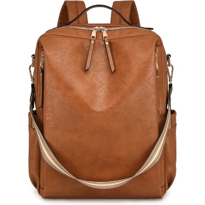 MaseiKar Leather Backpack Purse for Women, Fashion Ladies Waterproof Shoulder Travel Daypacks Bags