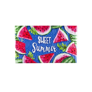 Sweet Summer Watermelon Embossed Floor Mat - 1 of 3