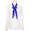 INSPIRE CHIC Women Pleated Pure Chiffon Long Solid Color Semi Sheer Stretchy Neck Scarves 1Pc - 2 of 4