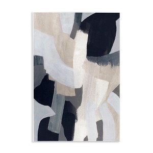 Stupell Industries Collage of Neutral Tone Abstract Shapes Blue Beige Wall Plaque Art, 13" x 19" - 1 of 4